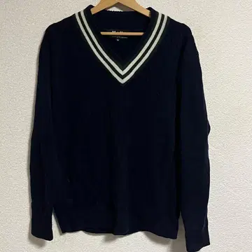 90s VAN JAC 밴재킷 V넥 케이블 니트 스웨터 M