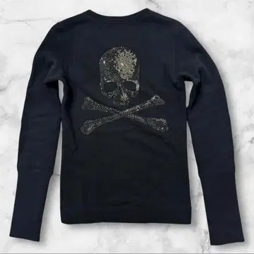 Y2K archive 해골 스컬 스터드 상의 롱T 그런지