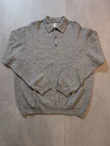 [ benine 9 ] 알파카 100% 긴팔 피케 셔츠