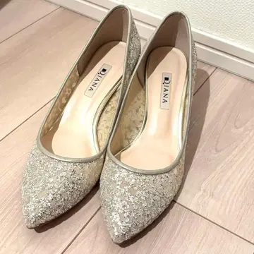 diana 펌프스 실버 라메 메쉬 이벤트 결혼식