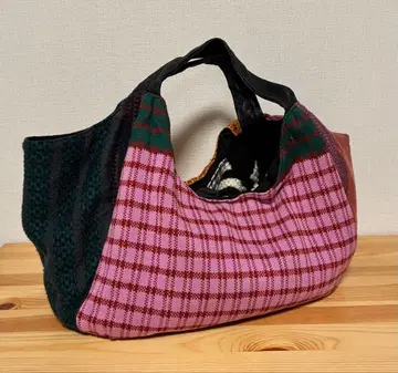 CAMPER,Forhands,니트 다색상 패턴 토트백