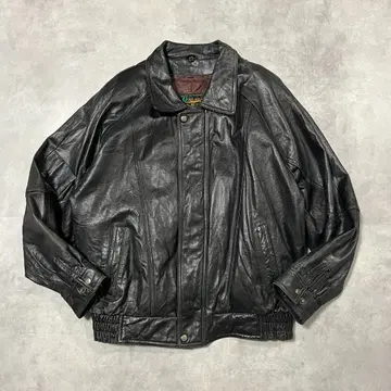 가죽 자켓 블루종 짧은 기장 구제 의류 90s XL 블랙 블랙 18503