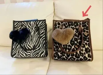 앤드러브 &LOVE 애니멀 자카드 2WAY 토트