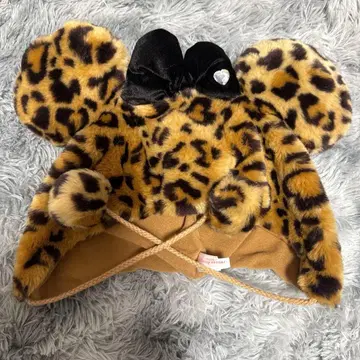 레오파드 무늬 미키 귀 캡