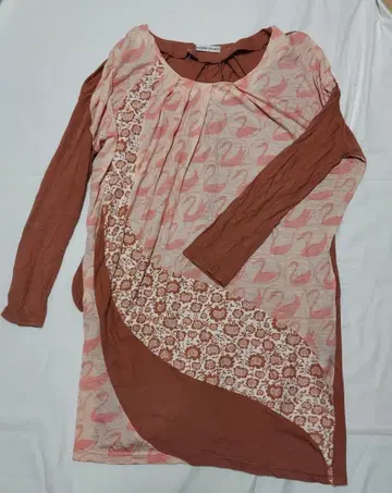 TSUMORI CHISATO 플라밍고 패턴 튜닉