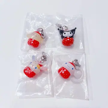 산리오 메지루시 액세서리 딸기