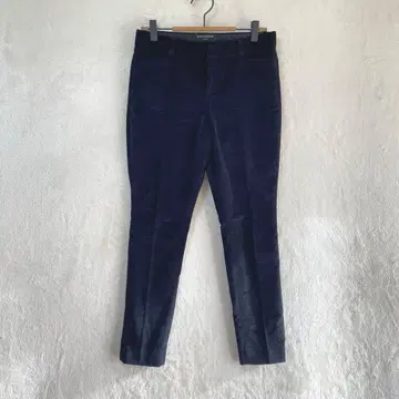 바나나리퍼블릭/벨벳풍 팬츠/0/스트레치 오피스 블랙