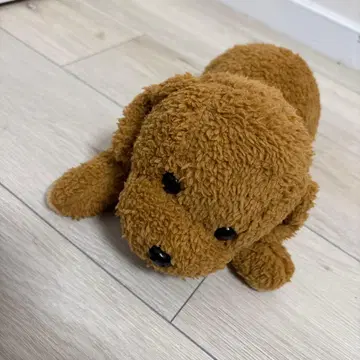 편안한 강아지 토이 푸들 30cm 브라운