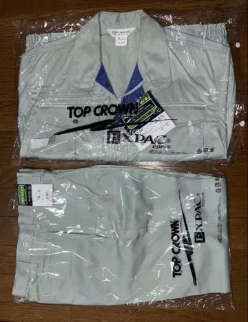 [ 미사용 ] 작업옷 상하의 세트 겉옷 L, 바지 79 라이트 그린