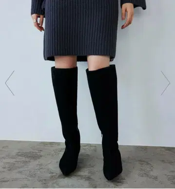 EMMEL REFINES ] EM 니하이 포인티드 부츠