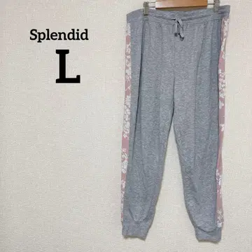 Splendid [ L ] 조거 팬츠 스웨트 팬츠 그레이 핑크