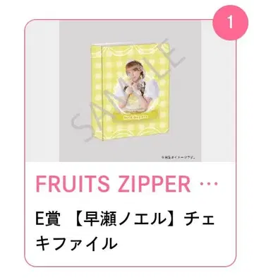 FRUITS ZIPPER 하야세 노엘 폴라로이드 파일 스키 복권