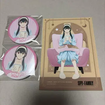 캔뱃지 컬렉션 특전 브로마이드 요르 3종 세트 스파이 패밀리