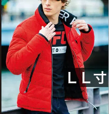 아이즈프론티어 9750 파이버 다운 방한 자켓 LL 사이즈 버클 레드