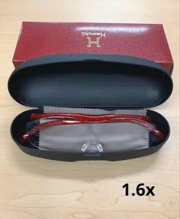 미사용 새상품 하즈키 루페 라지 1.6x 루비