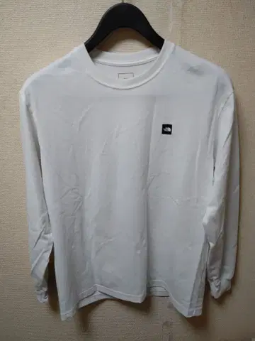 THE NORTH FACE 박스로고 긴팔 티셔츠 화이트