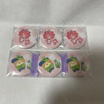 카라피치 산리오 콜라보 캔뱃지 6개 세트