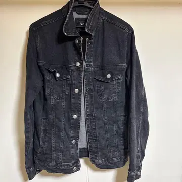 ZARA 블랙 데님 자켓 S
