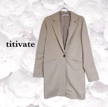 [티티베이트] 테일러드 자켓 [M] 베이지 비즈니스 출퇴근 심플