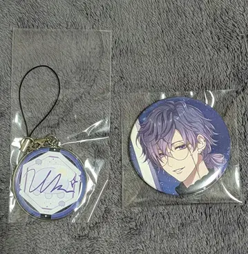 니지산지 우키 비올레타 생일 캔뱃지 메탈 참