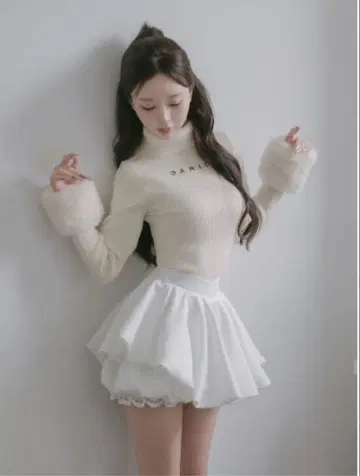 darich 다리치 볼륨 벌룬 미니 스커트