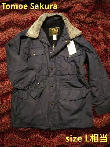 Tomoe SAKURA 도카잔 다크 네이비 일본제 방한 보아 쇼와 레트로