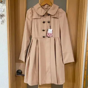 새상품 [허니번치] 택 포함 프린세스코트 백리본 베이지 S