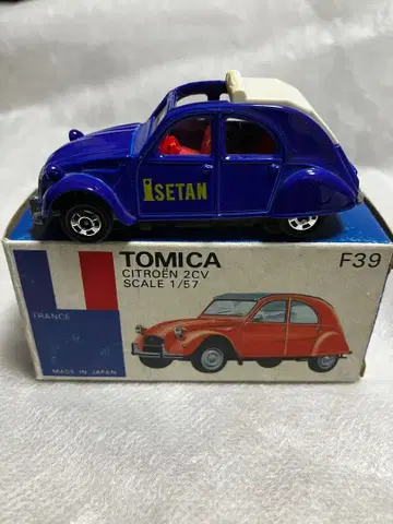 토미카 시트로엥 2CV 1/57 파랑 상자 F39 이세탄 로고