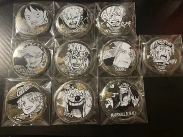 원피스 황금 캔뱃지 10종 컴플리트 세트