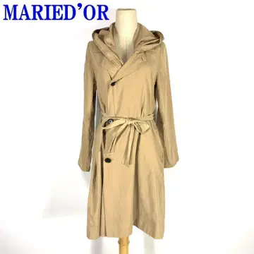 마리 인형 트렌치코트 롱 벨트 포함 베이지 F C993