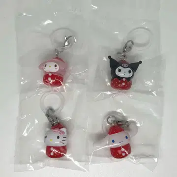 산리오 딸기 메지루시 액세서리 4점