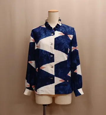 기모노 리메이크 프릴 칼라 오버 블라우스