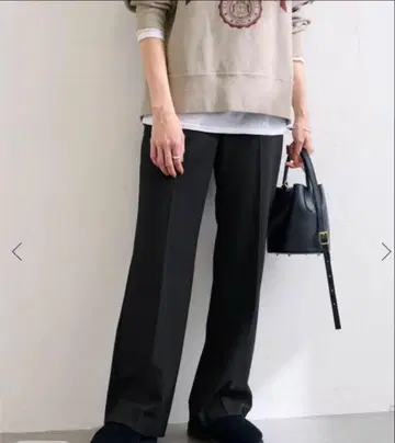 속기모 플레어 팬츠 블랙 사이즈 38