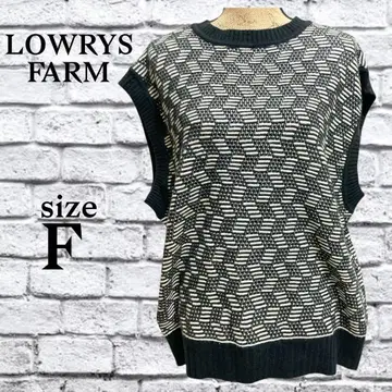 P121 로리즈팜 [ F ] 니트 베스트 풀오버 슬리브리스