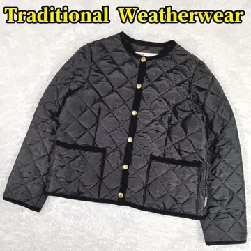 트래디셔널 웨더웨어 아클리 노카라 퀼팅 자켓