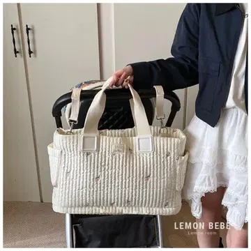 LEMON BEBE 퀼팅 마더백