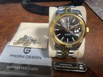 PAGANI DESIGN 자동 시계 블랙/골드