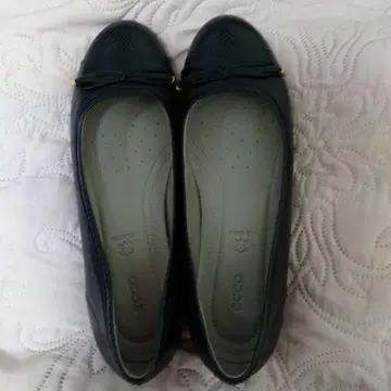 ECCO 플랫슈즈 블랙 38 사이즈