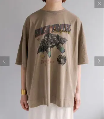 [PUAL CE CIN] 빈티지라이크 오버 사이즈 티셔츠