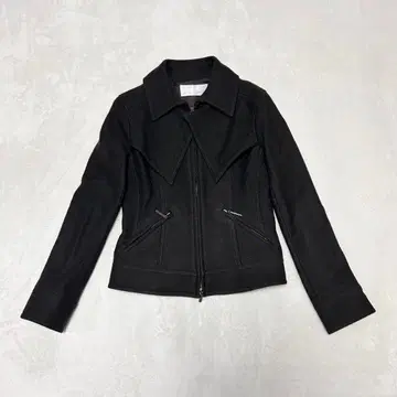 PRIDE 프라이드 울 혼방 자켓 38 로고 지퍼 스트레치