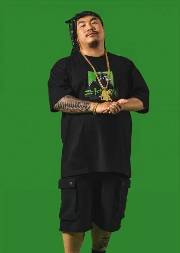 XLARGE x ZETTON x 니트 도쿄 콜라보 T셔츠 블랙 반팔