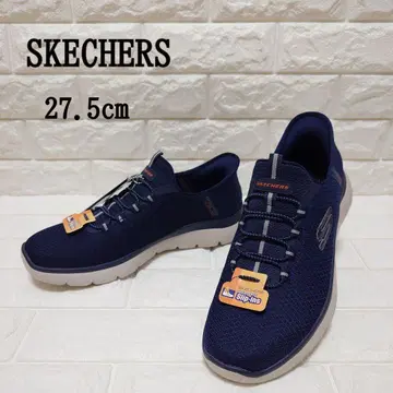 SKECHERS 스케쳐스 스니커즈 남성용 네이비 슬립인즈