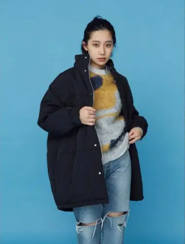 ZOZO 한정판 언그리드 오버 사이즈 블랙 몬스터 코트