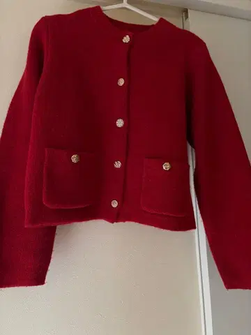 WORLD 빨간색 가디건