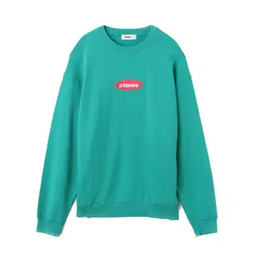 [ 미사용 새상품 ] atmos 아토모스 오벌 로고 맨투맨 그린 M