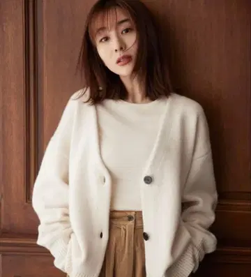 CLANE x 다나카 미나미 가디건 아이보리