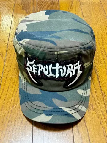 Sepultura 카모플라쥬 캡 브라질 국기 포함