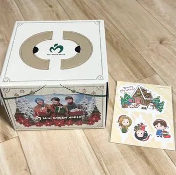 미세스 LAWSON 크리스마스 케이크 BOX 피크 세트