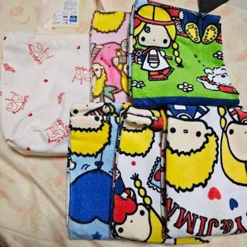 시마무라 파티&지미 페이스 타월 해피 백 산리오