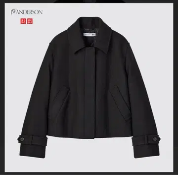 유니클로 울 블렌드 숏 자켓